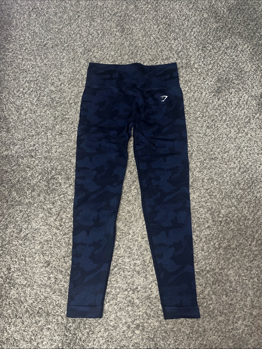 Gymshark Navy Camo High-Waist Leggings